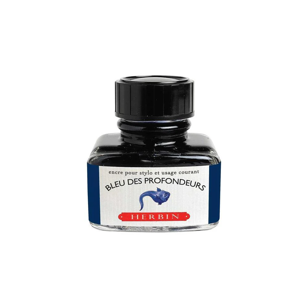 J Herbin Ink Bottle (10ml / 30ml) - Bleu des Profondeurs - Image 3