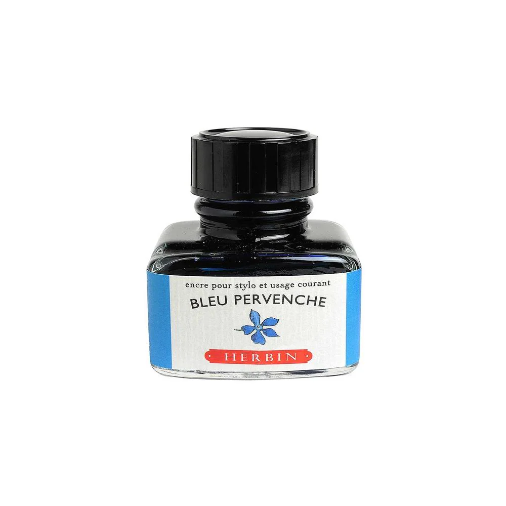 J Herbin Ink Bottle (10ml / 30ml) - Bleu Pervenche - Image 3