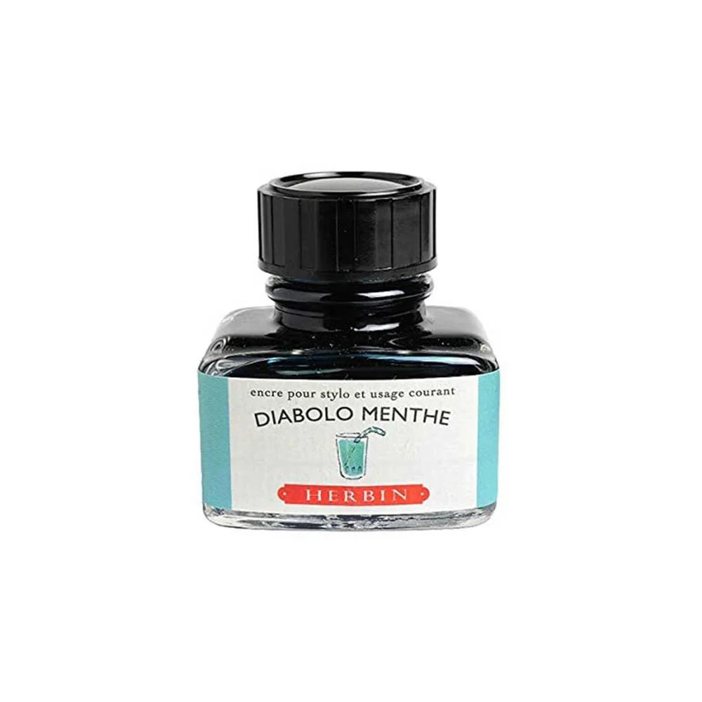 J Herbin Ink Bottle (10ml / 30ml) - Diabolo Menthe - Image 3