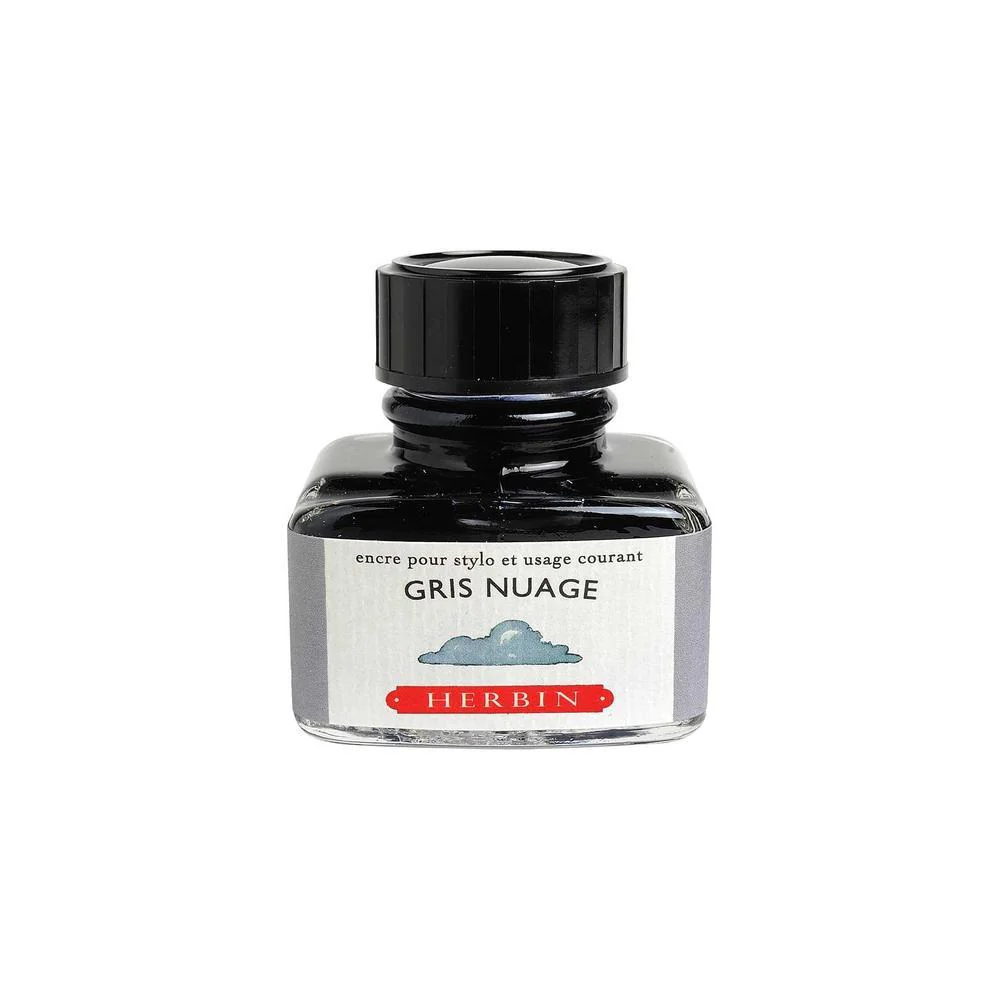 J Herbin Ink Bottle (10ml / 30ml) - Gris Nuage - Image 3