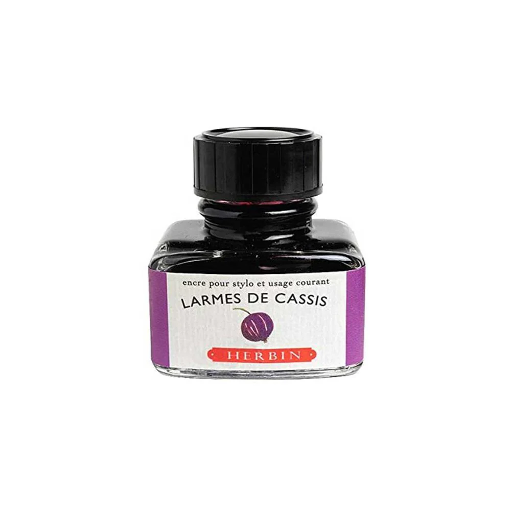 J Herbin Ink Bottle (10ml / 30ml) - Larme de Cassis - Image 3