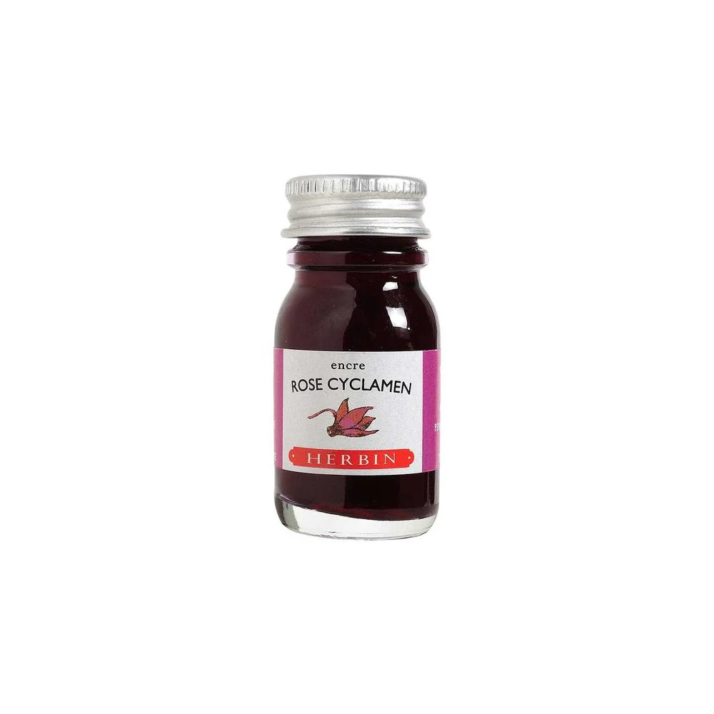 J Herbin Ink Bottle (10ml / 30ml) - Rose Cyclamen - Image 2