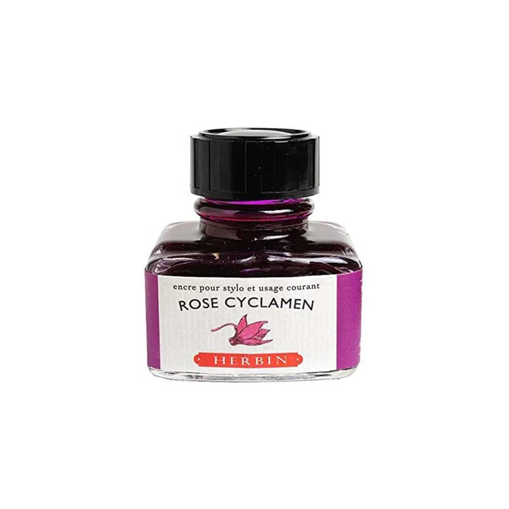 J Herbin Ink Bottle (10ml / 30ml) - Rose Cyclamen - Image 3