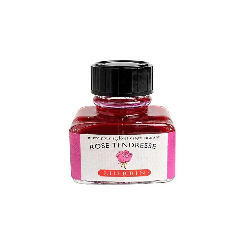 J Herbin Ink Bottle (10ml / 30ml) - Rose Tendresse - Image 3