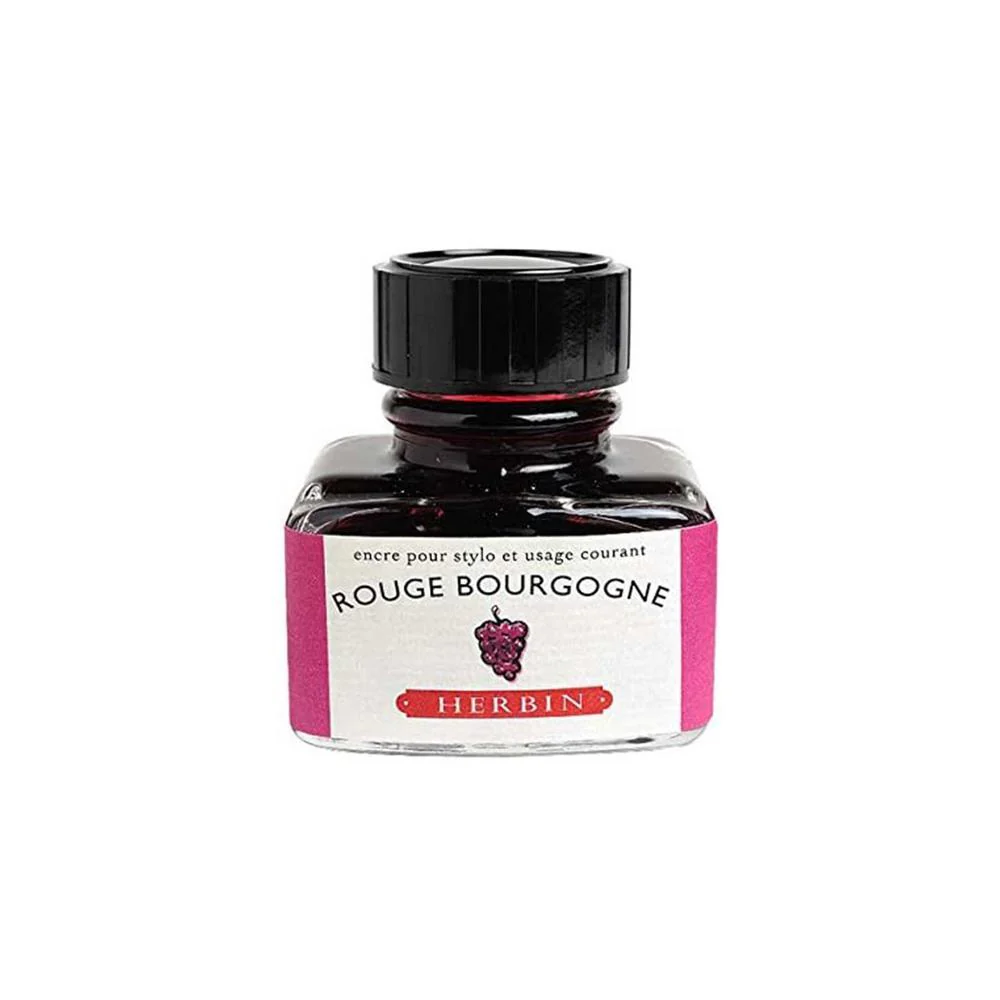 J Herbin Ink Bottle (10ml / 30ml) - Rouge Bourgogne - Image 3