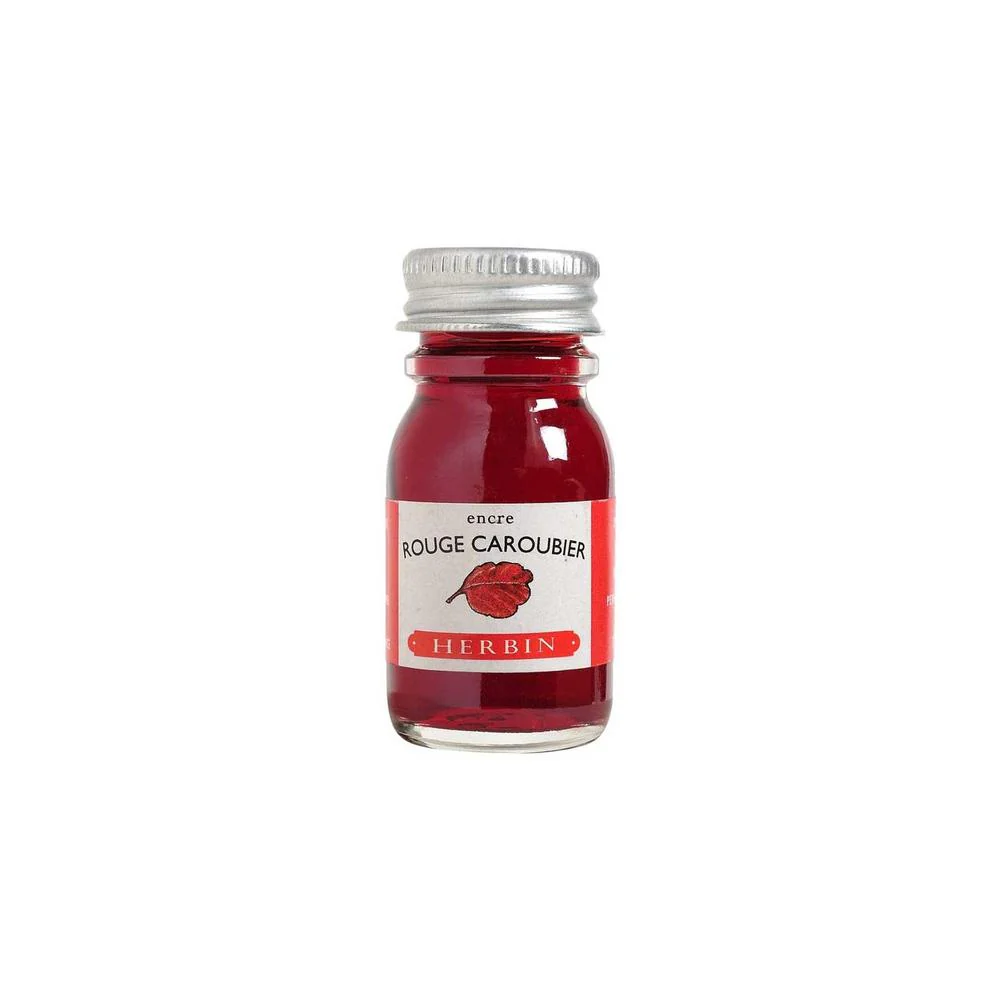 J Herbin Ink Bottle (10ml / 30ml) - Rouge Caroubier - Image 2