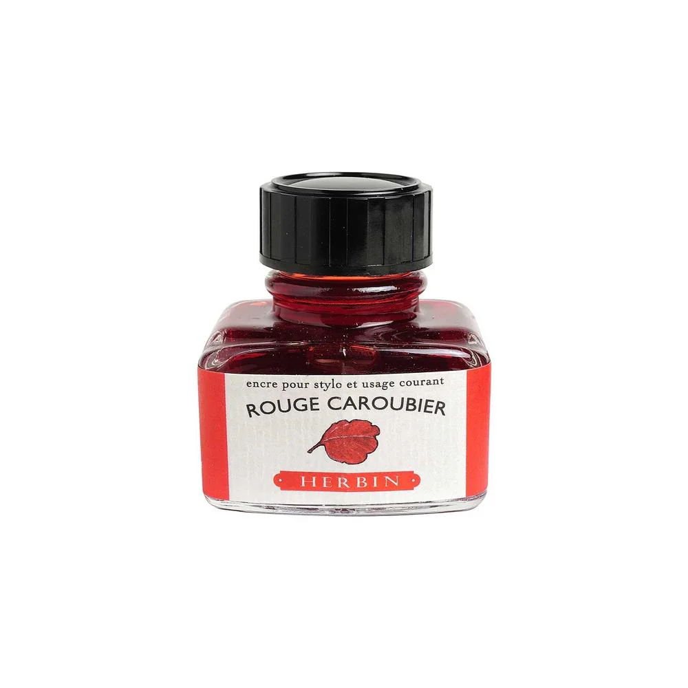 J Herbin Ink Bottle (10ml / 30ml) - Rouge Caroubier - Image 3