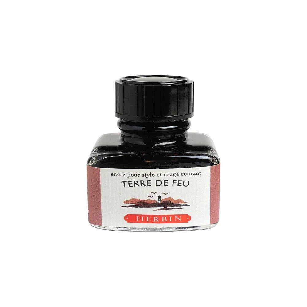 J Herbin Ink Bottle (10ml / 30ml) - Terre de Feu - Image 3