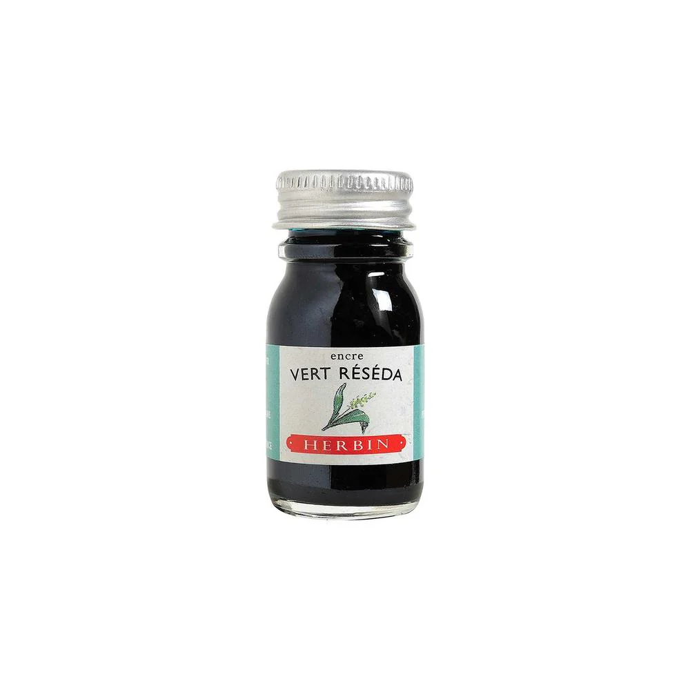 J Herbin Ink Bottle (10ml / 30ml) - Vert Réséda - Image 2