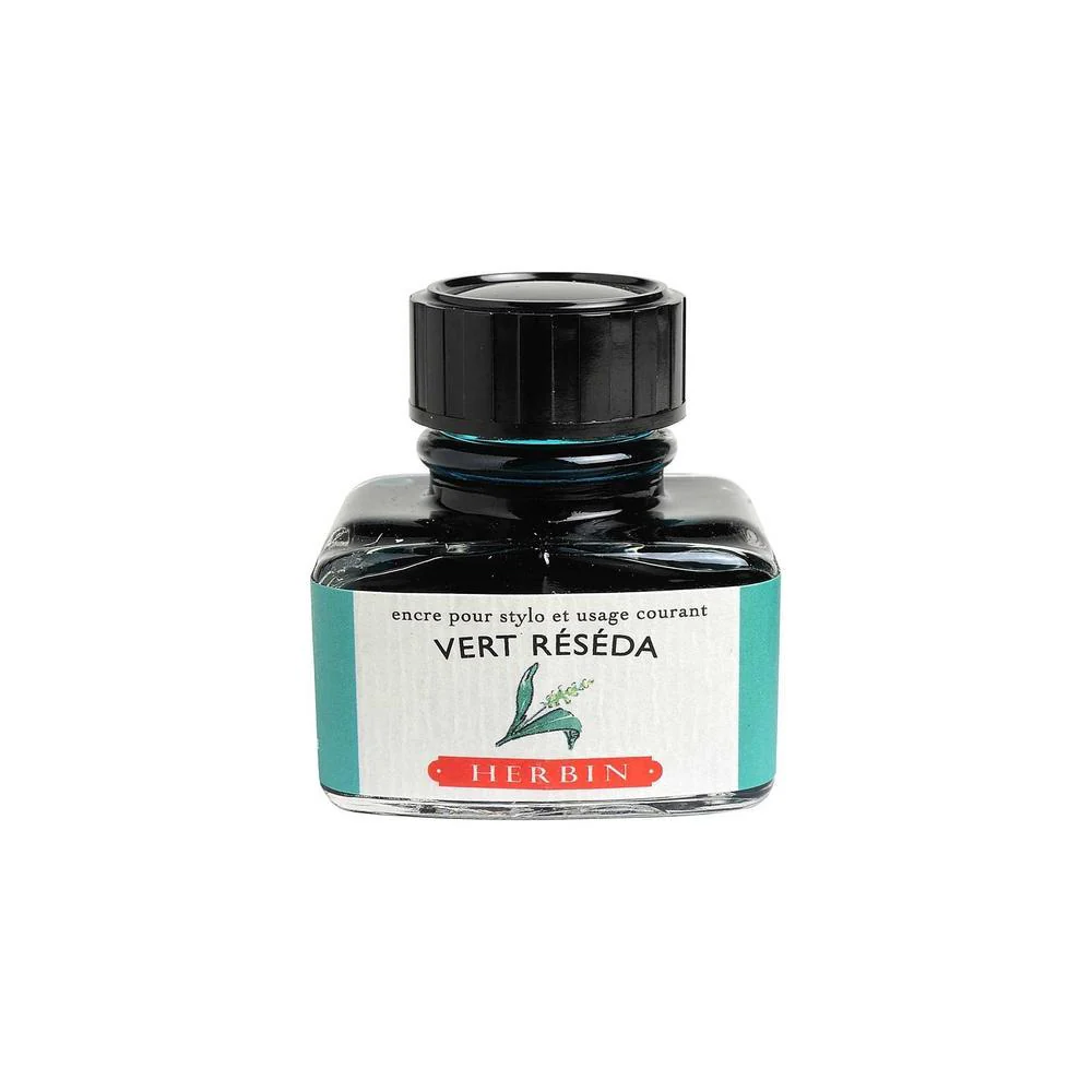 J Herbin Ink Bottle (10ml / 30ml) - Vert Réséda - Image 3