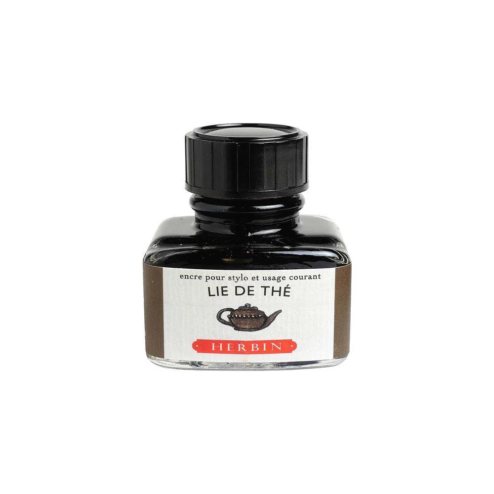 J Herbin Ink Bottle (10ml / 30ml) - Lie de Thé - Image 3