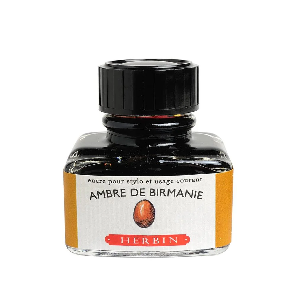 J Herbin Ink Bottle (10ml / 30ml) - Ambre de Birmanie - Image 3