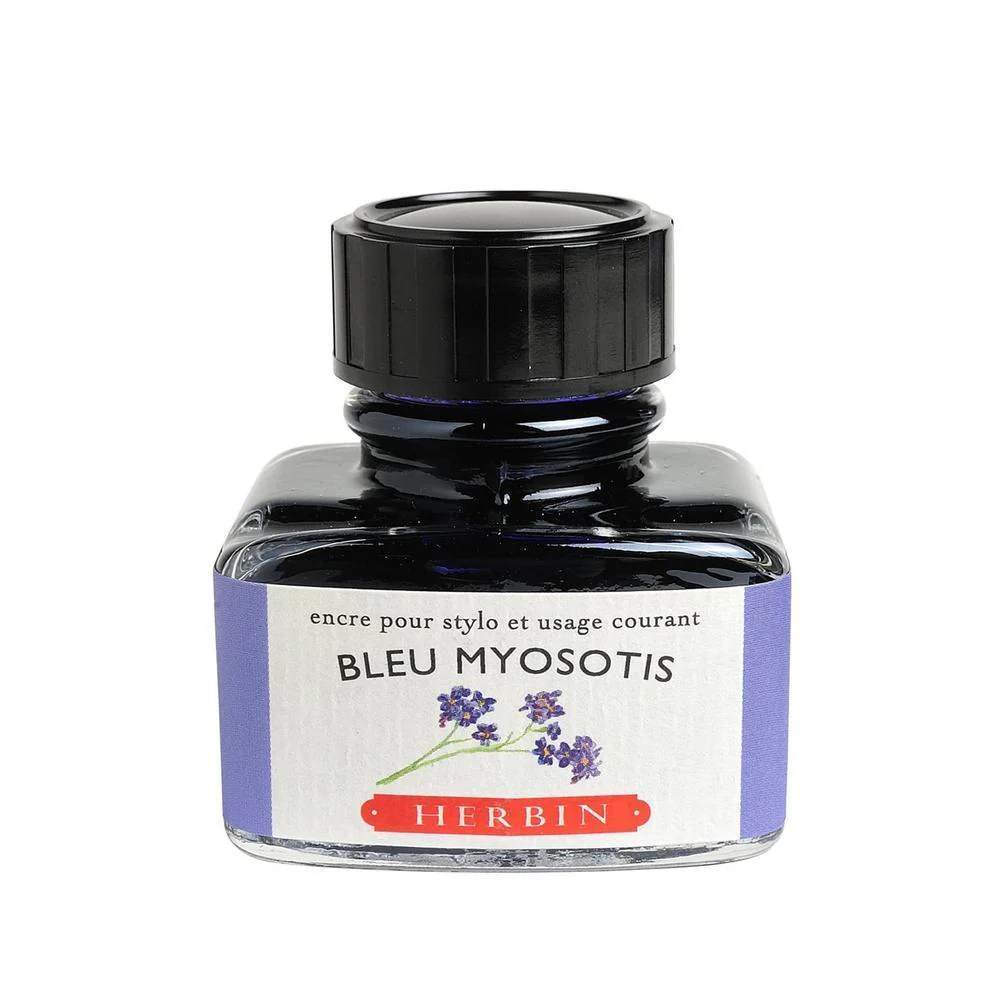 J Herbin Ink Bottle (10ml / 30ml) - Bleu Myosotis - Image 3