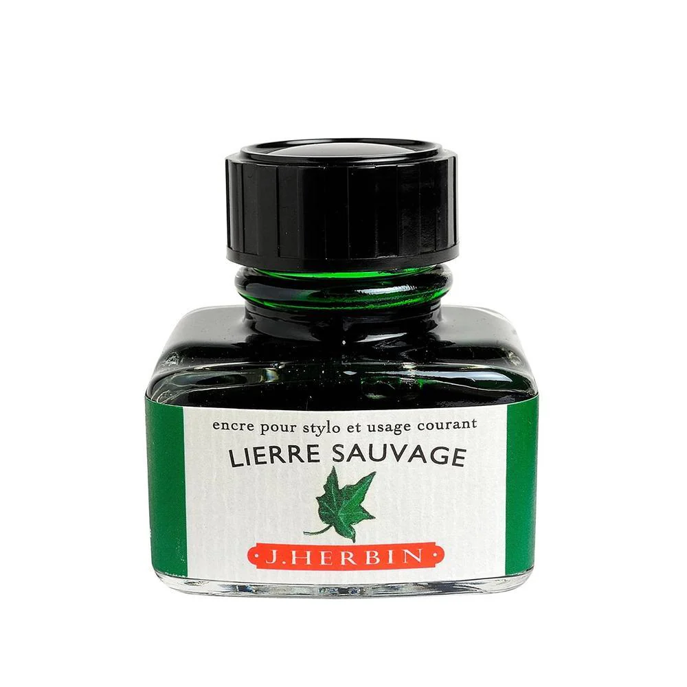 J Herbin Ink Bottle (10ml / 30ml) - Lierre Sauvage - Image 3