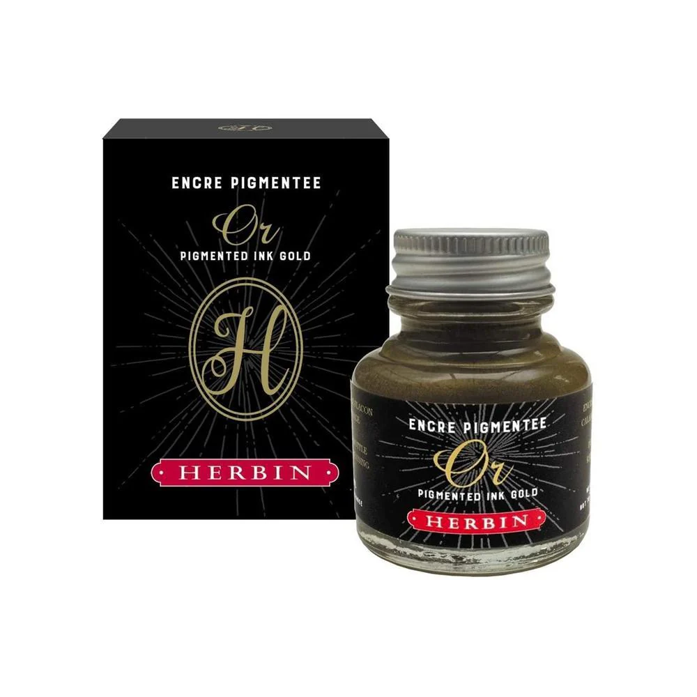 J Herbin Ink Bottle (30ml) - Pigmented Ink (Encre Pigmentee) - Image 3