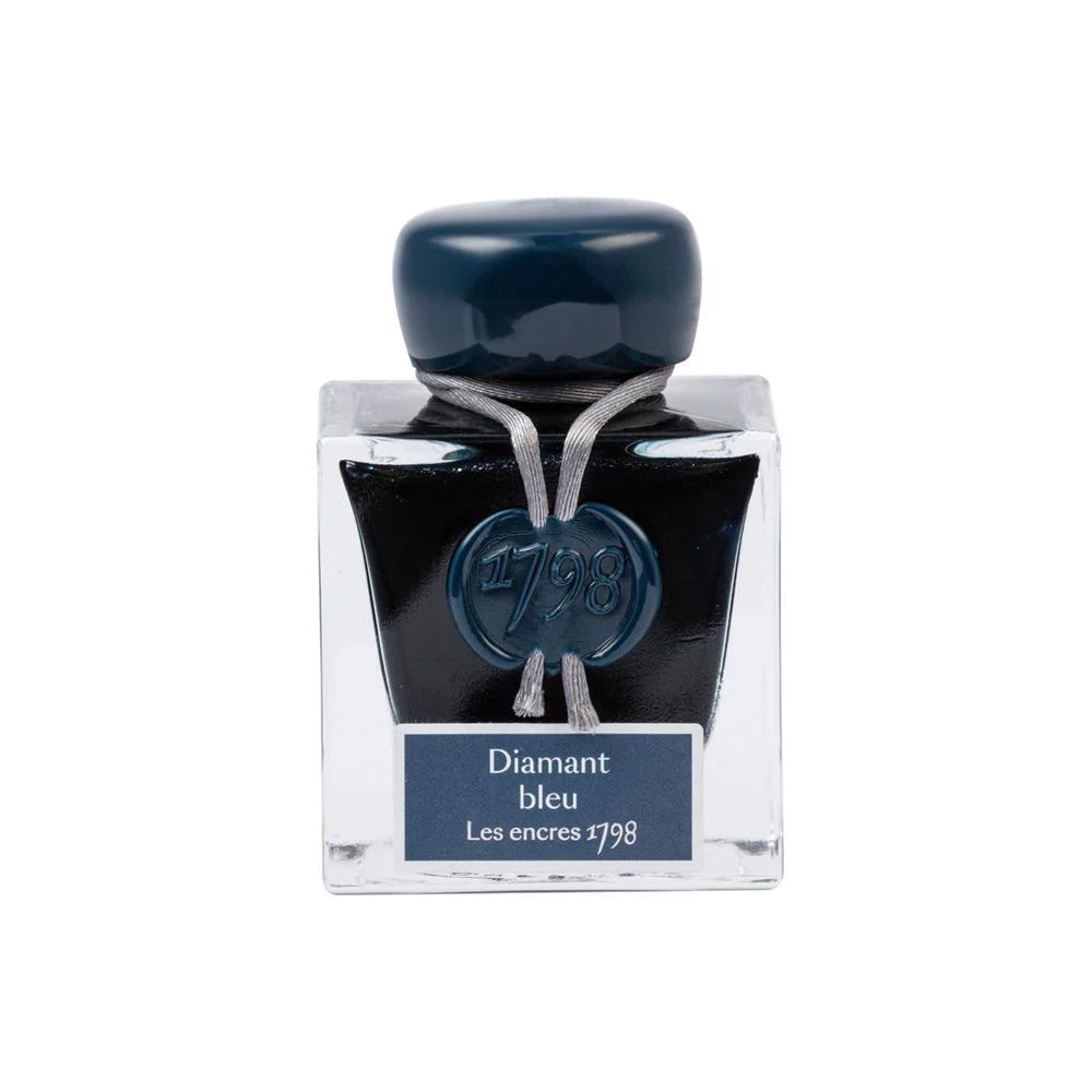 J Herbin Ink Bottle (50ml) - 1798 Anniversary Ink - Diamant Bleu - Image 3