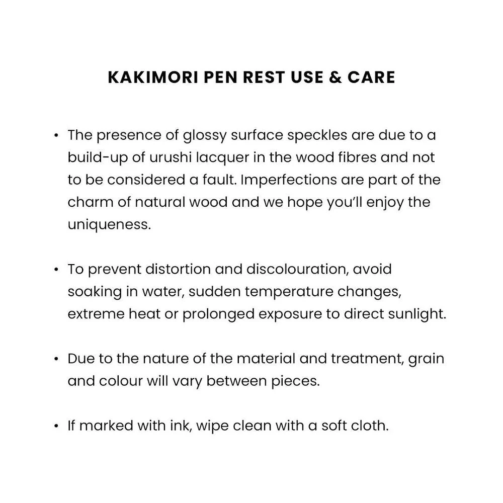 Kakimori Pen Rest - Pen Rest - Urushi - Image 6