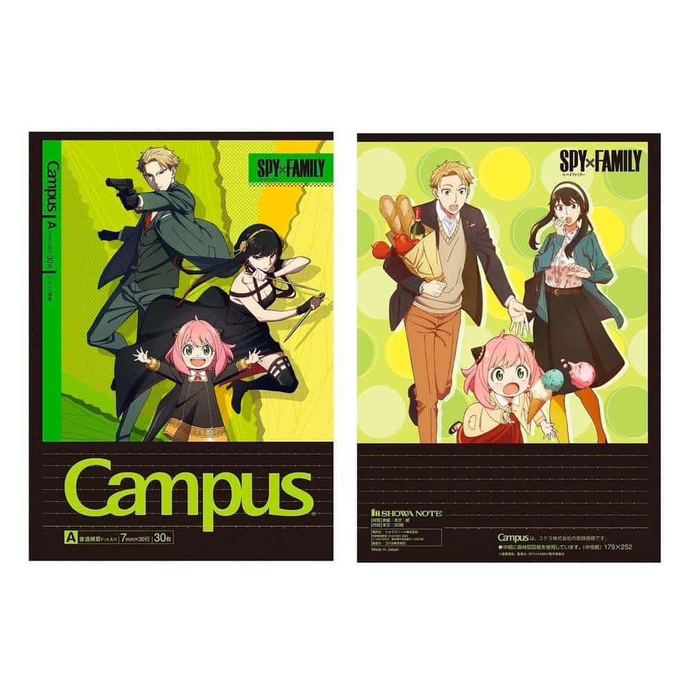 Kokuyo Notebook (5-Pack) - Campus - Spy Family - 5 Designs - Image 3