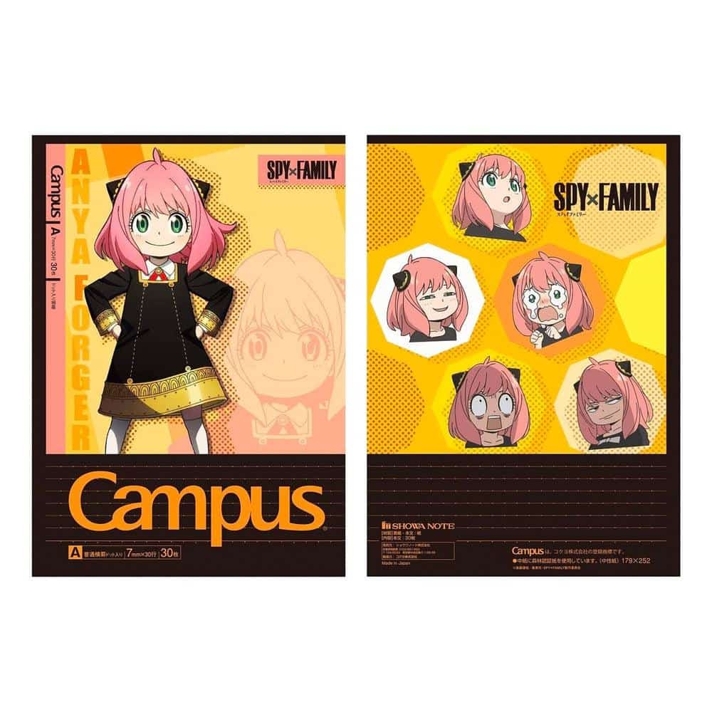 Kokuyo Notebook (5-Pack) - Campus - Spy Family - 5 Designs - Image 5