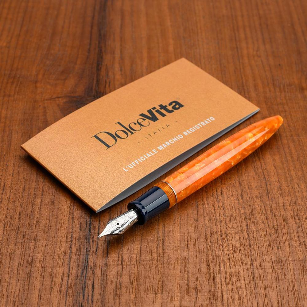 Leonardo Fountain Pen - DolceVita Furore - Blue Orange (Parthenope) - Image 15