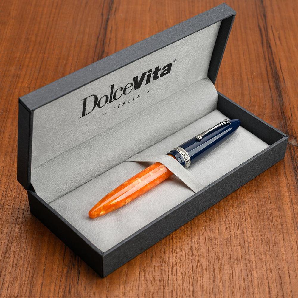 Leonardo Fountain Pen - DolceVita Furore - Blue Orange (Parthenope) - Image 17