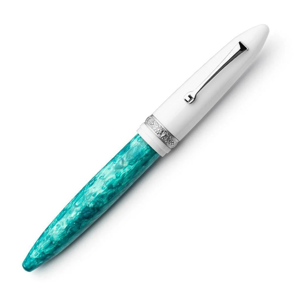Leonardo Fountain Pen - DolceVita Furore - White Emerald (Smeralda) - Image 11