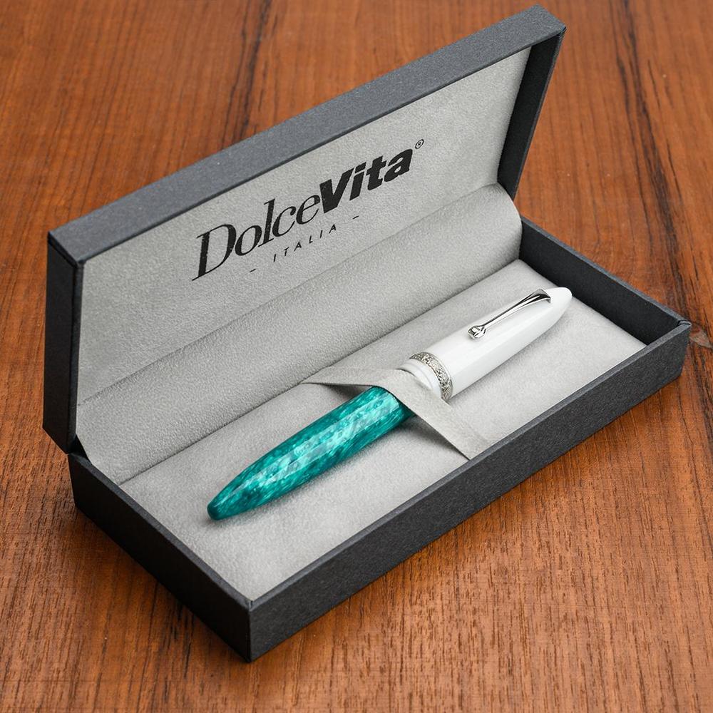 Leonardo Fountain Pen - DolceVita Furore - White Emerald (Smeralda) - Image 17
