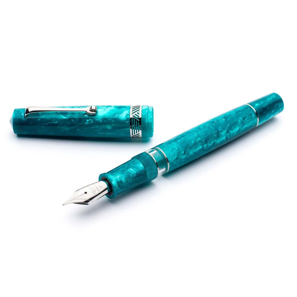 Leonardo Fountain Pen - Momento Magico (14K Gold) - Emerald Gold (2022) - Image 5