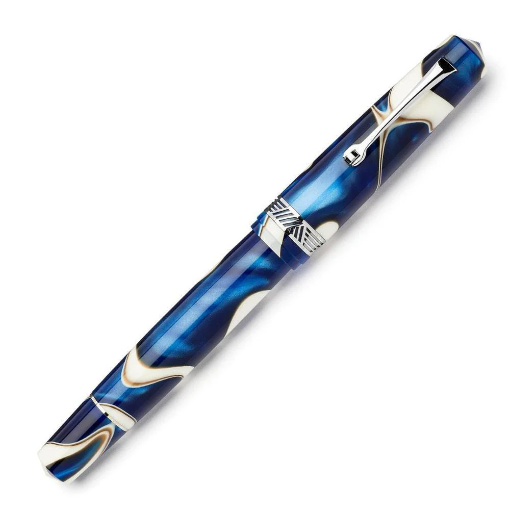 Leonardo Fountain Pen - Momento Magico - Onda Blue (14K Gold) - Image 5