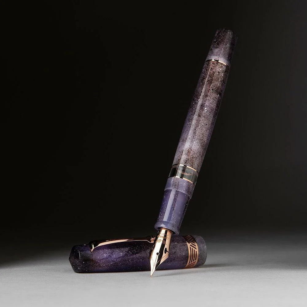 Leonardo Fountain Pen - Momento Magico (Stainless Steel) - Amethyst - Image 5