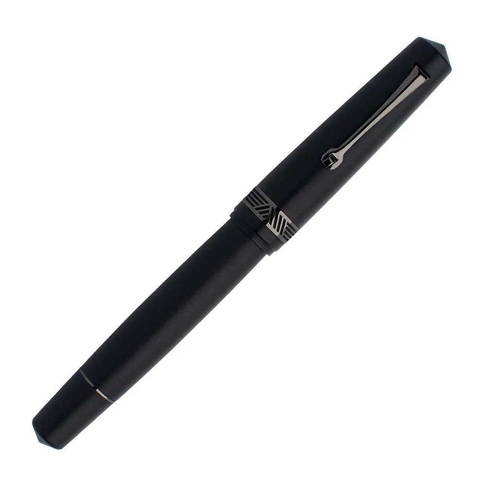 Leonardo Fountain Pen - Momento Magico (Stainless Steel) - Black Matte - New Edition (2022) - Image 2