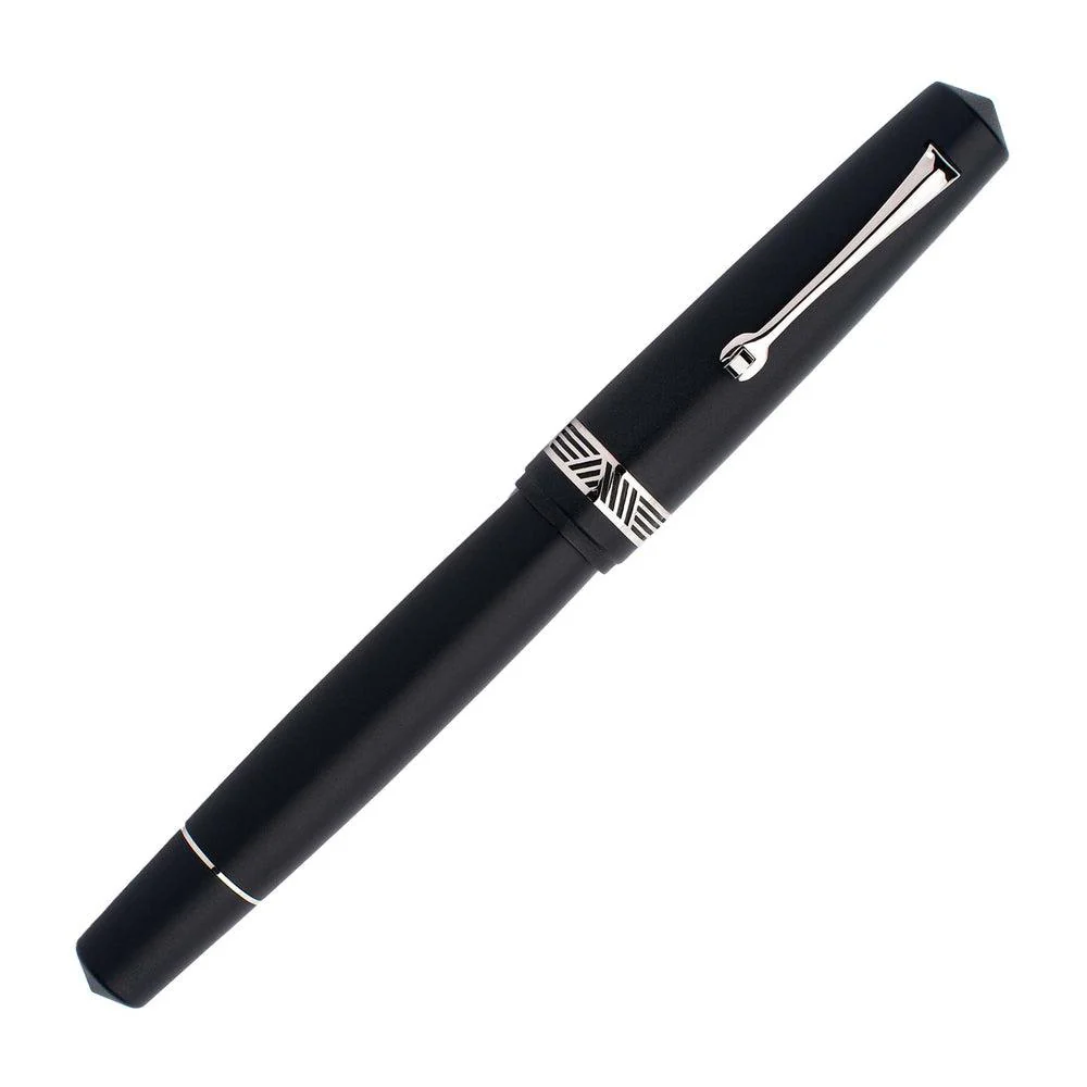 Leonardo Fountain Pen - Momento Magico (Stainless Steel) - Black Matte - New Edition (2022) - Image 4
