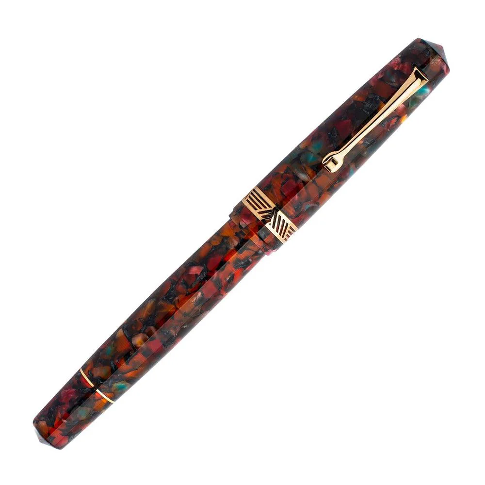Leonardo Fountain Pen - Momento Magico (Stainless Steel) - Millefiori - New Edition (2022) - Image 3