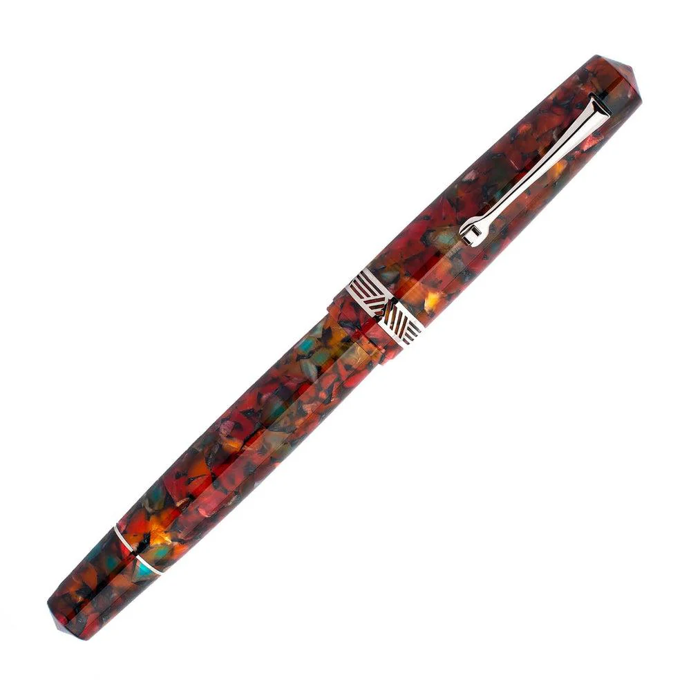 Leonardo Fountain Pen - Momento Magico (Stainless Steel) - Millefiori - New Edition (2022) - Image 5