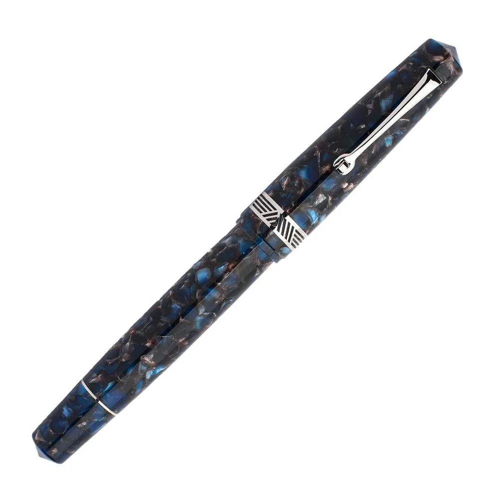 Leonardo Fountain Pen - Momento Magico (Stainless Steel) - Pietra Salata - New Edition (2022) - Image 5