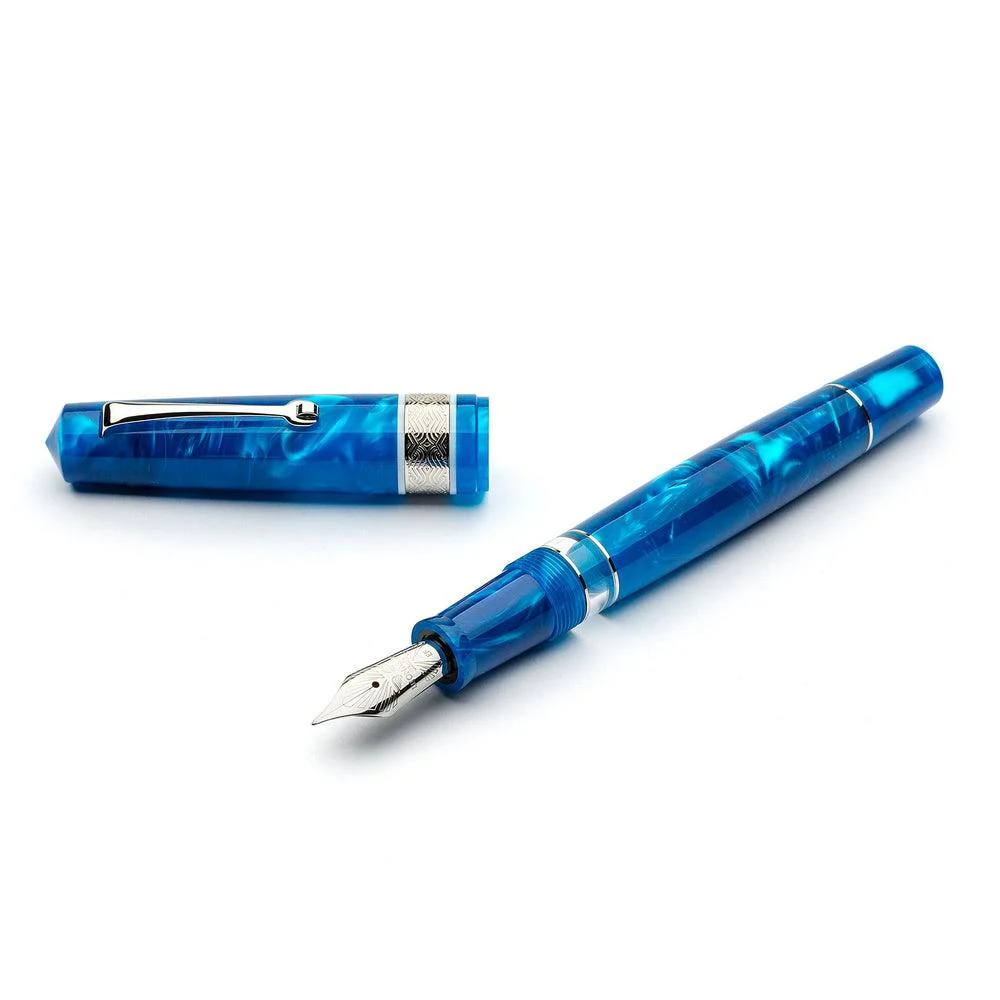 Leonardo Fountain Pen - Momento Magico (Stainless Steel) - Pithecusa - Image 9