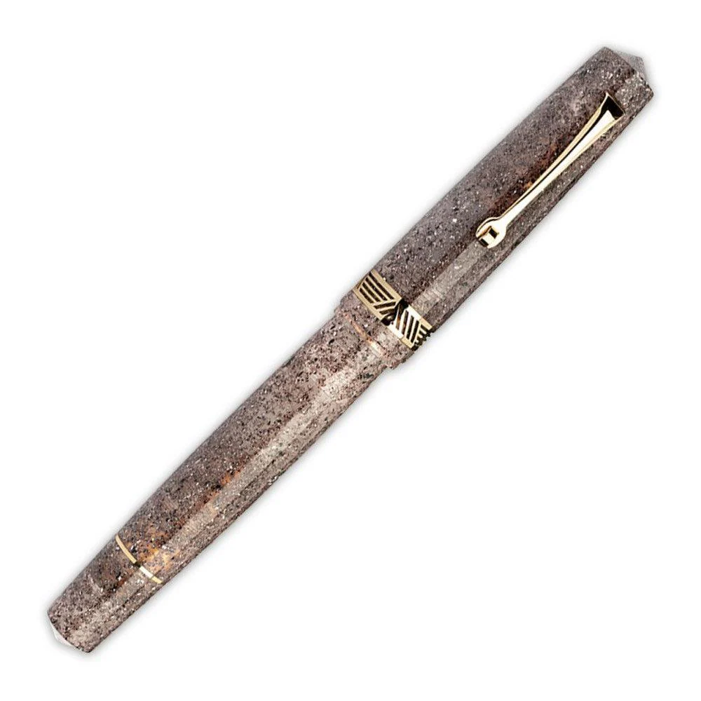 Leonardo Fountain Pen - Momento Magico (Stainless Steel) - Sea Sand - Image 2