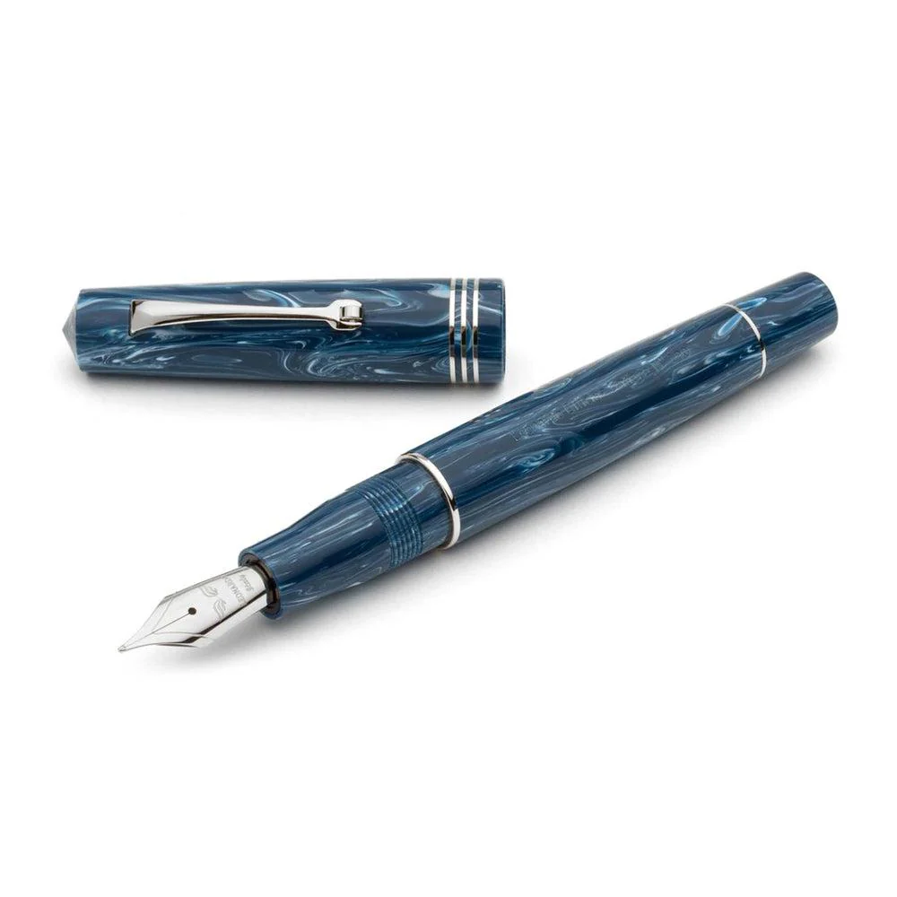 Leonardo Fountain Pen - Momento Zero (14K Gold) - Blue Positano - Image 5