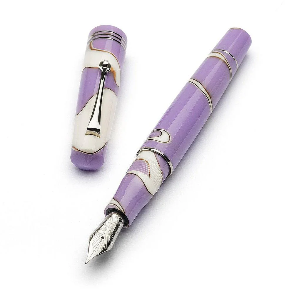 Leonardo Fountain Pen - Momento Zero (14K Gold) -  Nuvola Lilac - Image 6