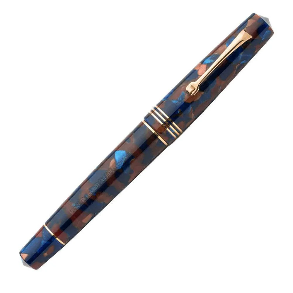 Leonardo Fountain Pen - Momento Zero (14K Gold) - Pietra Marina (Sea Stone) - Image 6
