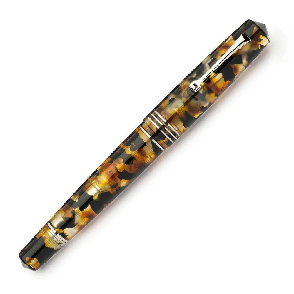 Leonardo Fountain Pen - Momento Zero Grande 2.0 - Sottobosco (8mm, Stainless Steel) - Image 2