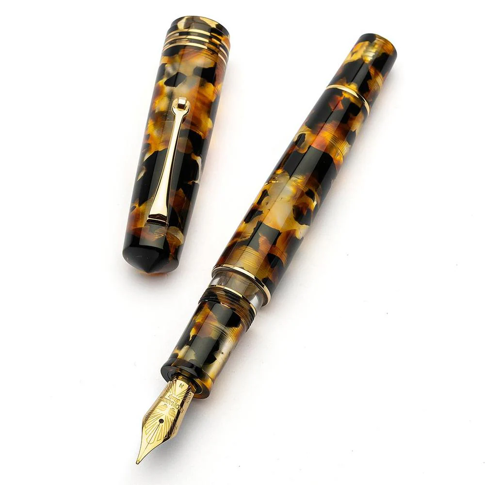 Leonardo Fountain Pen - Momento Zero Grande 2.0 - Sottobosco (Stainless Steel) - Image 3
