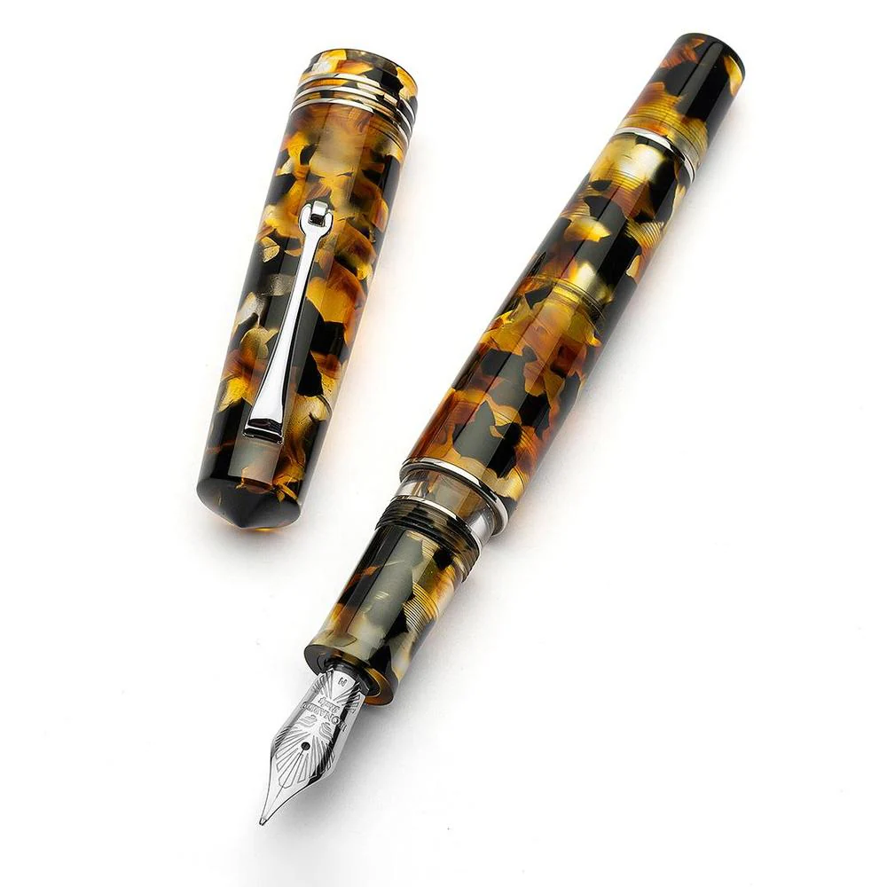 Leonardo Fountain Pen - Momento Zero Grande 2.0 - Sottobosco (Stainless Steel) - Image 5