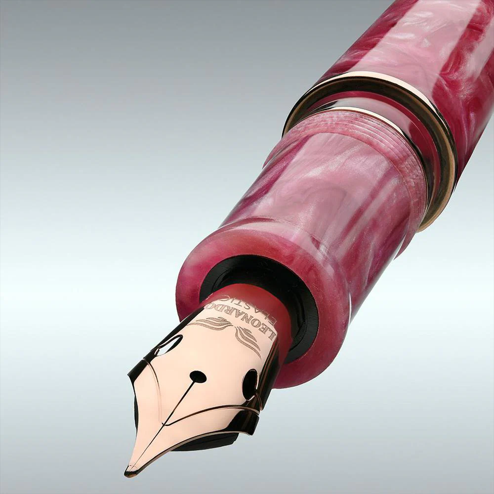 Leonardo Fountain Pen - Momento Zero Grande 2.0 - The Power of Flower (6mm, Stainless Steel) - Limited Edition (2025) - Image 4