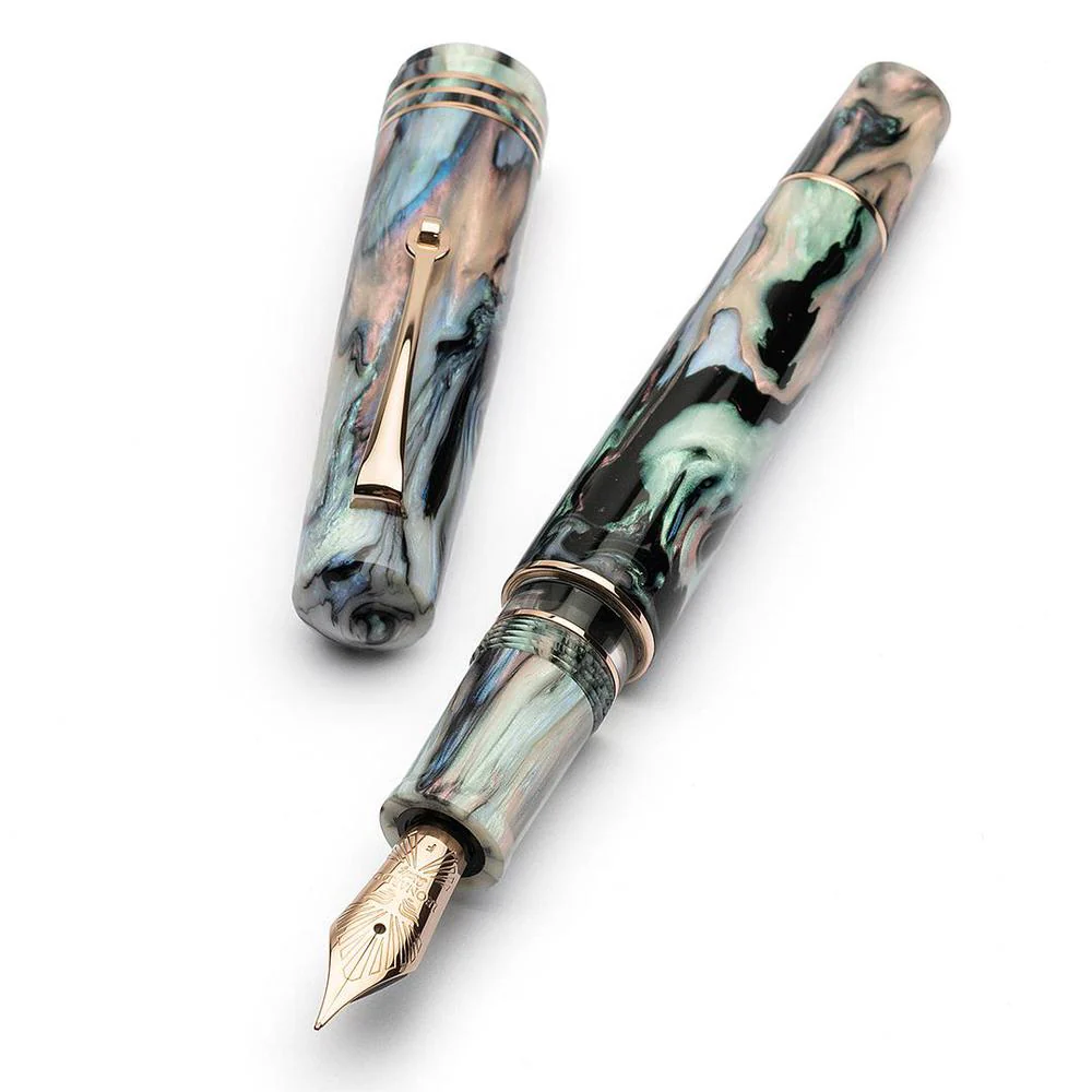 Leonardo Fountain Pen - Momento Zero Grande 2.0 - The Power of Flower (6mm, Stainless Steel) - Limited Edition (2025) - Image 5