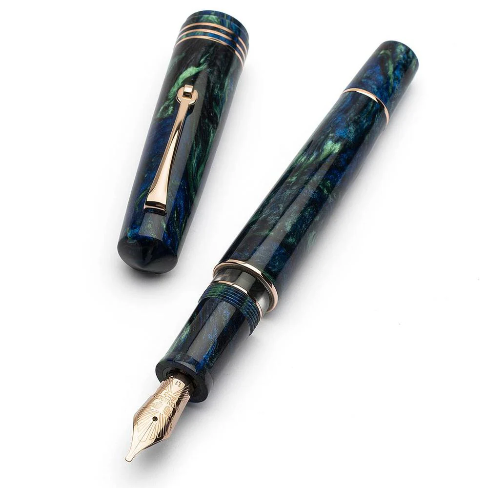 Leonardo Fountain Pen - Momento Zero Grande 2.0 - The Power of Flower (6mm, Stainless Steel) - Limited Edition (2025) - Image 8