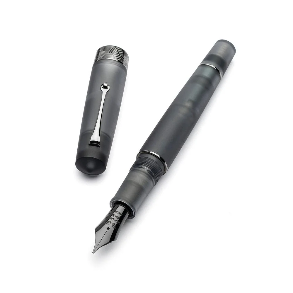 Leonardo Fountain Pen - Momento Zero Grande Pura Frosted - Gray (8mm, Stainless Steel) - Image 5