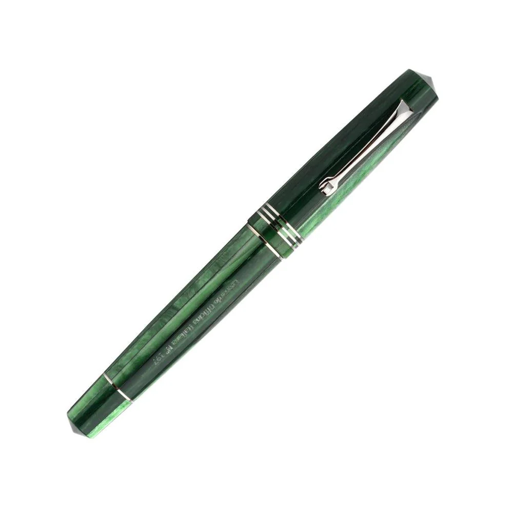 Leonardo Fountain Pen - Momento Zero (Stainless Steel) - Alga - Image 5
