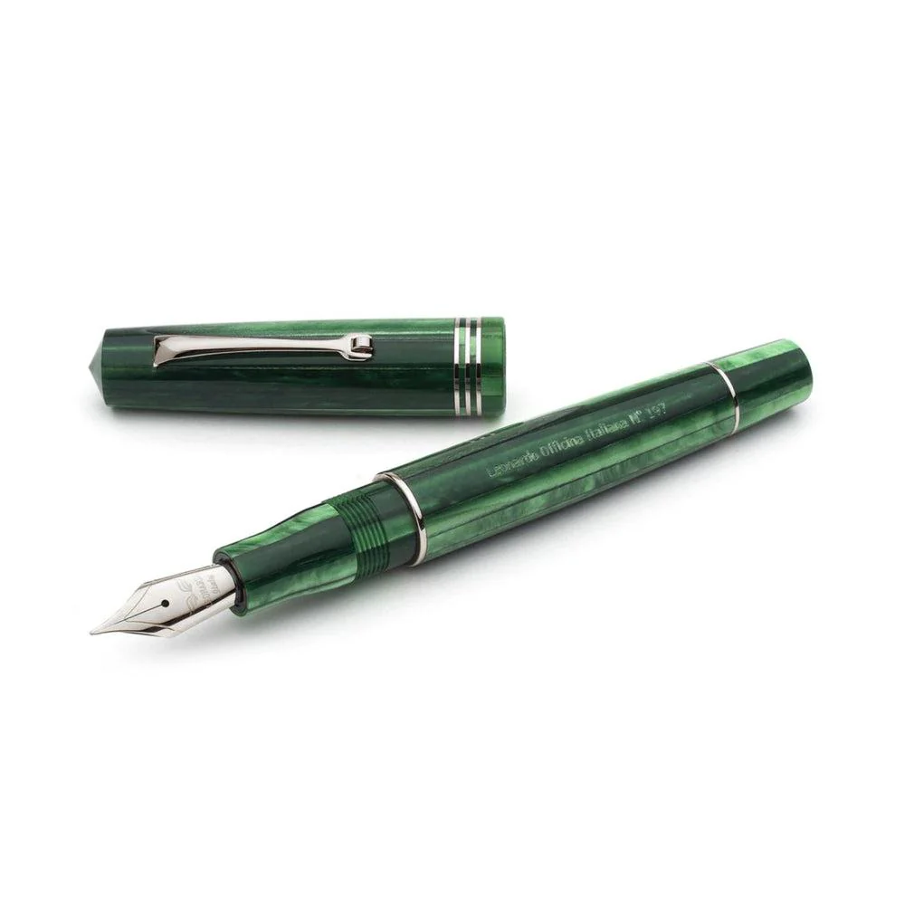 Leonardo Fountain Pen - Momento Zero (Stainless Steel) - Alga - Image 6