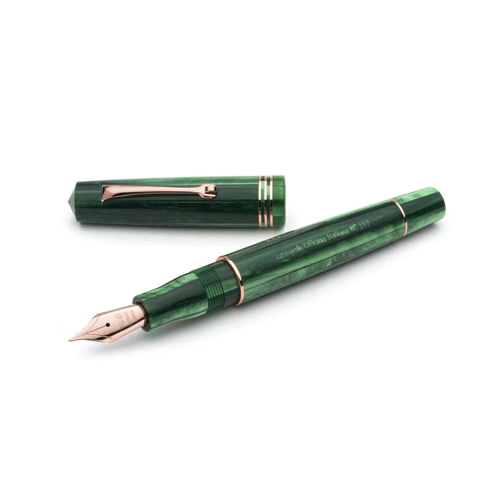 Leonardo Fountain Pen - Momento Zero (Stainless Steel) - Alga - Image 8